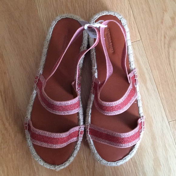 AEO DOUBLE BAND FLATFORM ESPADRILLE SANDAL - Picture 3 of 4